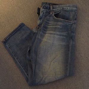 AG denim ex-boyfriend crop